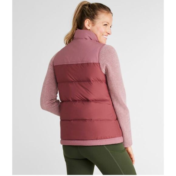 L.L Bean Women's Mountain Classic Down Vest Colorblock 3X Plus Gorpcore Hiking - Picture 8 of 13